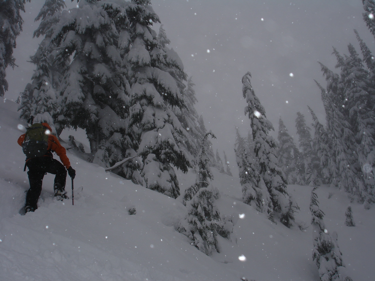 Gunbarrel Ridge in Silver Basin Storm Day - Where is Kyle Miller?