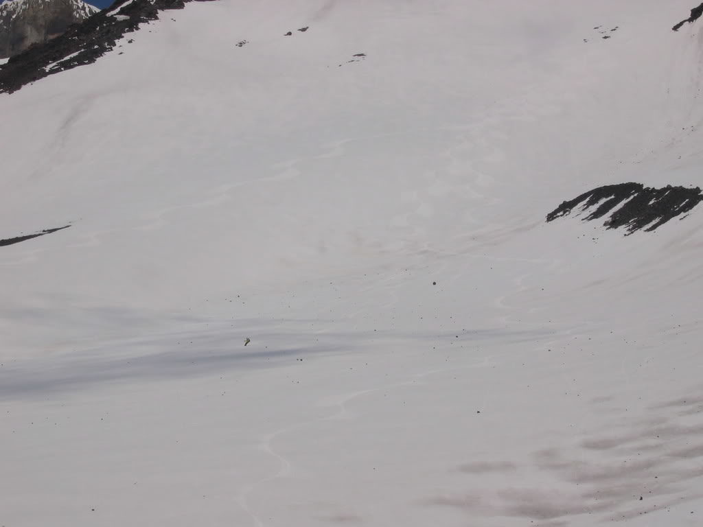 The Southwest Chutes on Mount Adams - Where is Kyle Miller?
